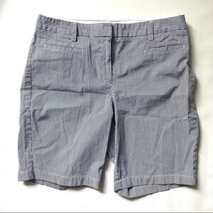 Lands’ End Pinstripe Seersucker Bermuda Shorts 10